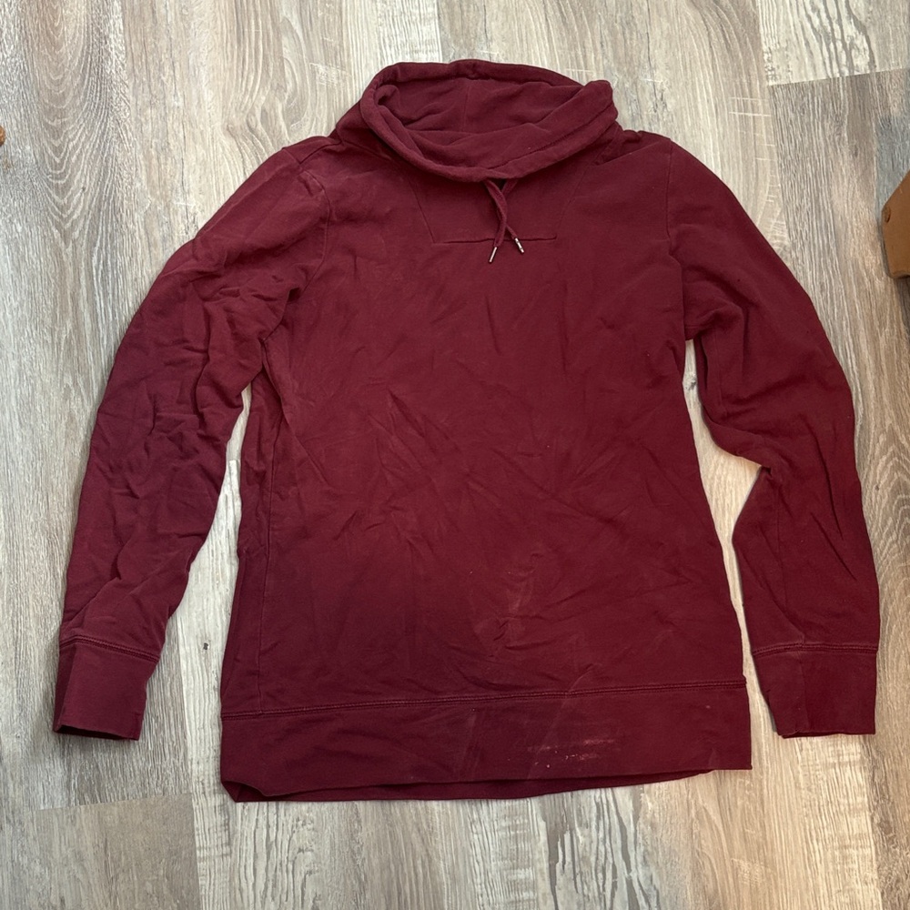 L.L. Bean Women's Burgundy Turtleneck Sweater